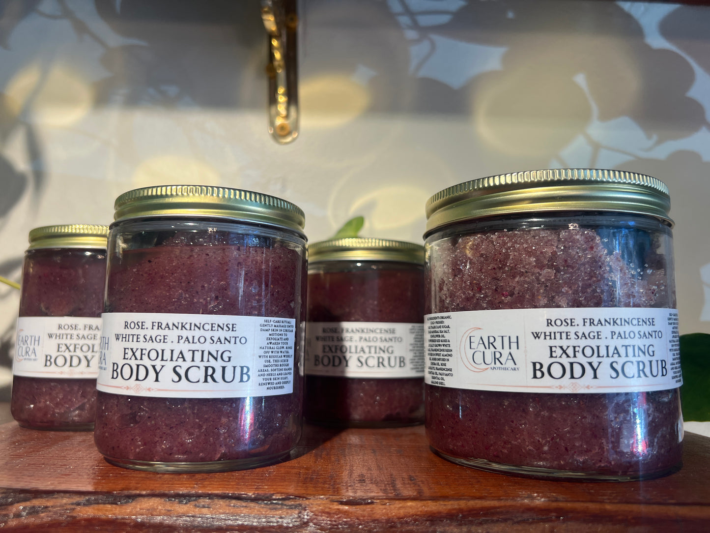 BODY SCRUB - Full Body Exfoliation - Rose, Frankincense, White Sage, Palo Santo