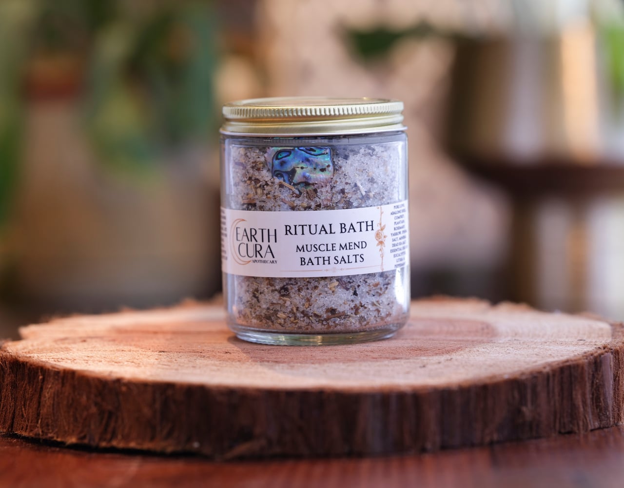 BATH SALTS with Herbs and Essential Oils - Sore Muscle Relief and Relaxing Blend