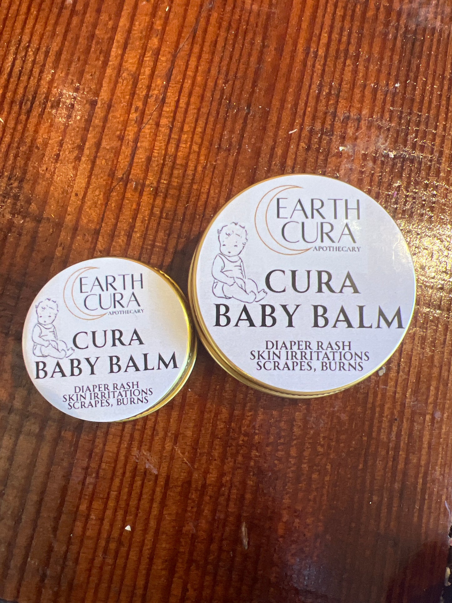 CURA BABY BALM Diaper Rash Cradle Cap Gentle First Aid Skin Salve