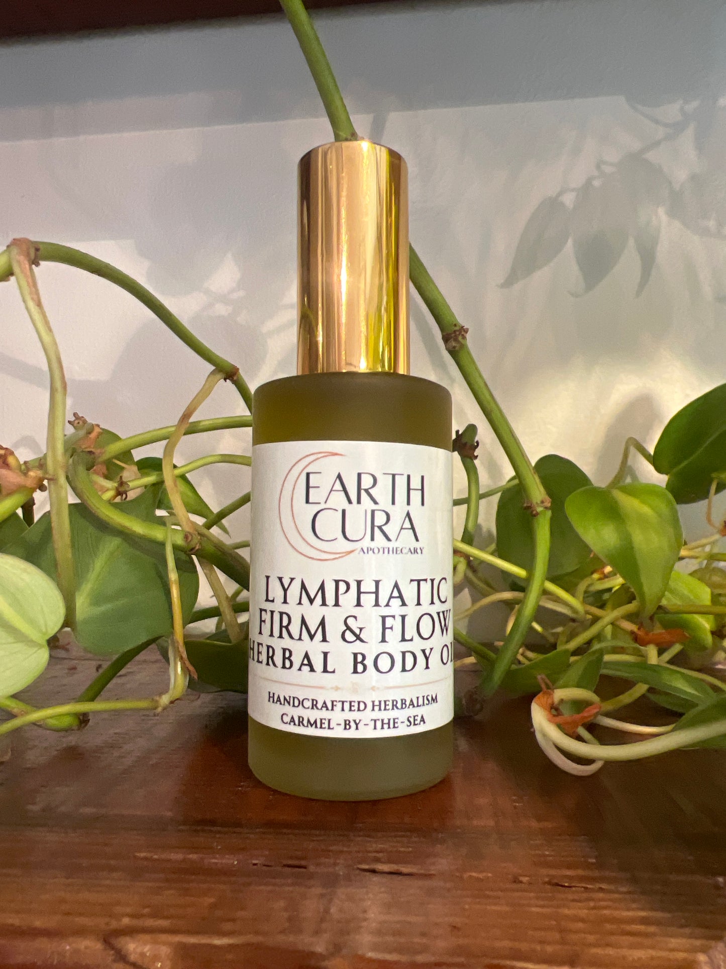 LYMPHATIC FIRM & FLOW HERBAL BODY OIL - Cleavers, Chickweed, Coffee, Rosemary, Calendula, Plantain