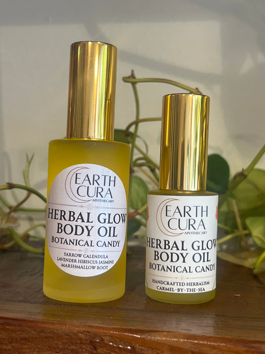 HERBAL BODY OIL Lavender Calendula Yarrow Jasmine Hibiscus Marshmallow Root Yarrow