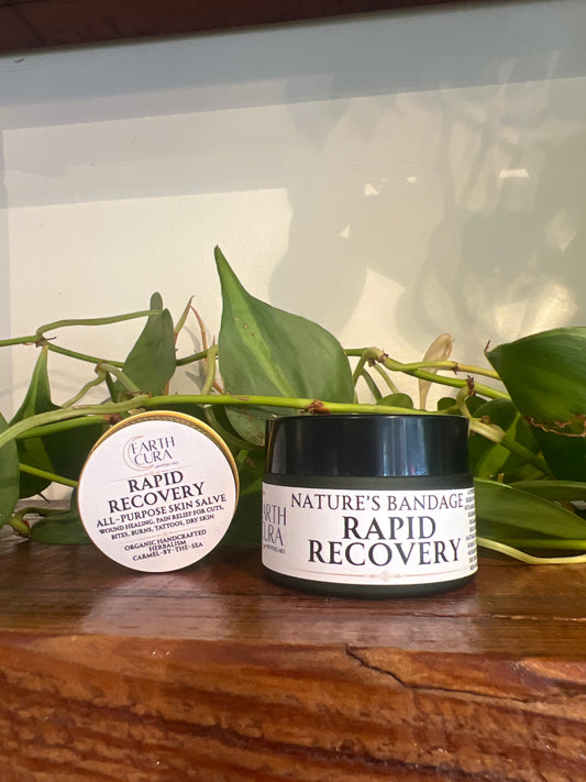 RAPID RECOVERY- HEAL THY SKIN SALVE - Botanical Infused Oils -Eczema, Psoriasis, Rashes, Dry Skin, Tattoo Balm