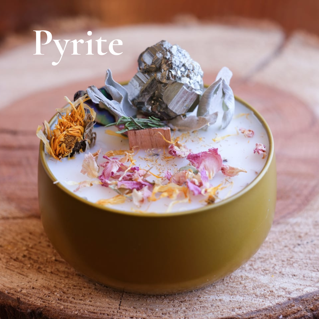Elemental Shell Candle ARTISAN CRYSTAL CANDLES - Elemental Healing Candle - Eucalyptus Essent ...