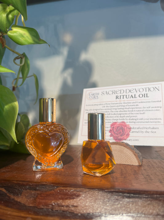 Sacred Devotion - ROSE ABSOLUTE & FRANKINCENSE ESSENTIAL OIL - Ritual Oil