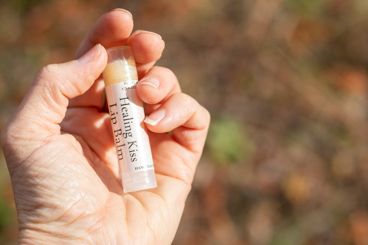 Healing Kiss - LIP BALM - Calendula, Chamomile, Lemon Balm Botanical Oils - cuts, chapped lips, cold sores