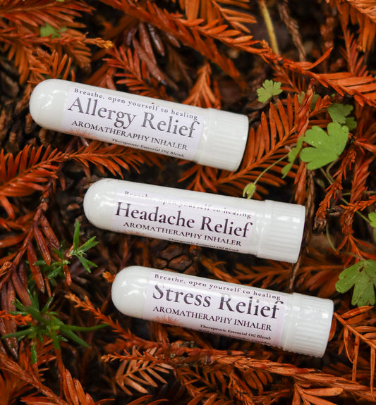INHALERS- Essential Oil Inhalers - Allergy, Headache, Stress Relief