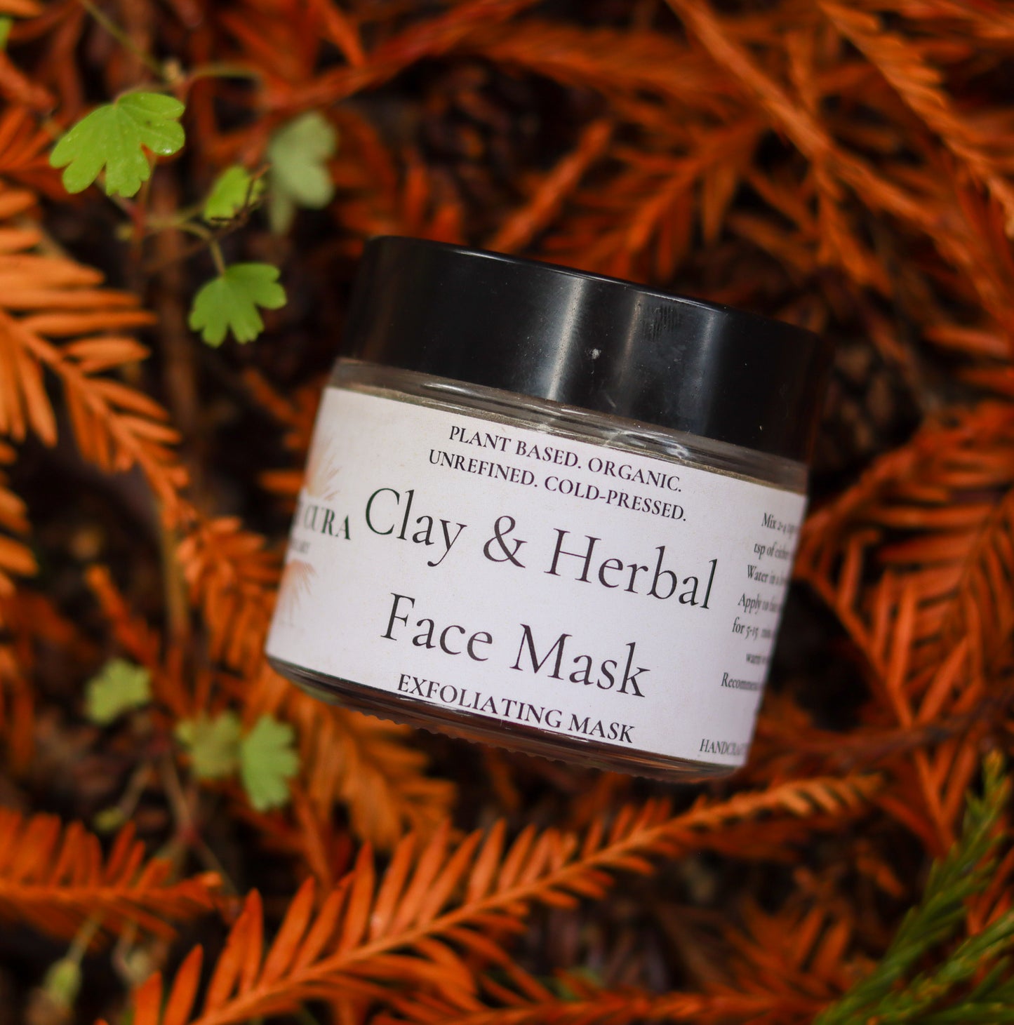 HERBS & CLAY FACE MASK - Exfoliating, Detoxing, Cleansing