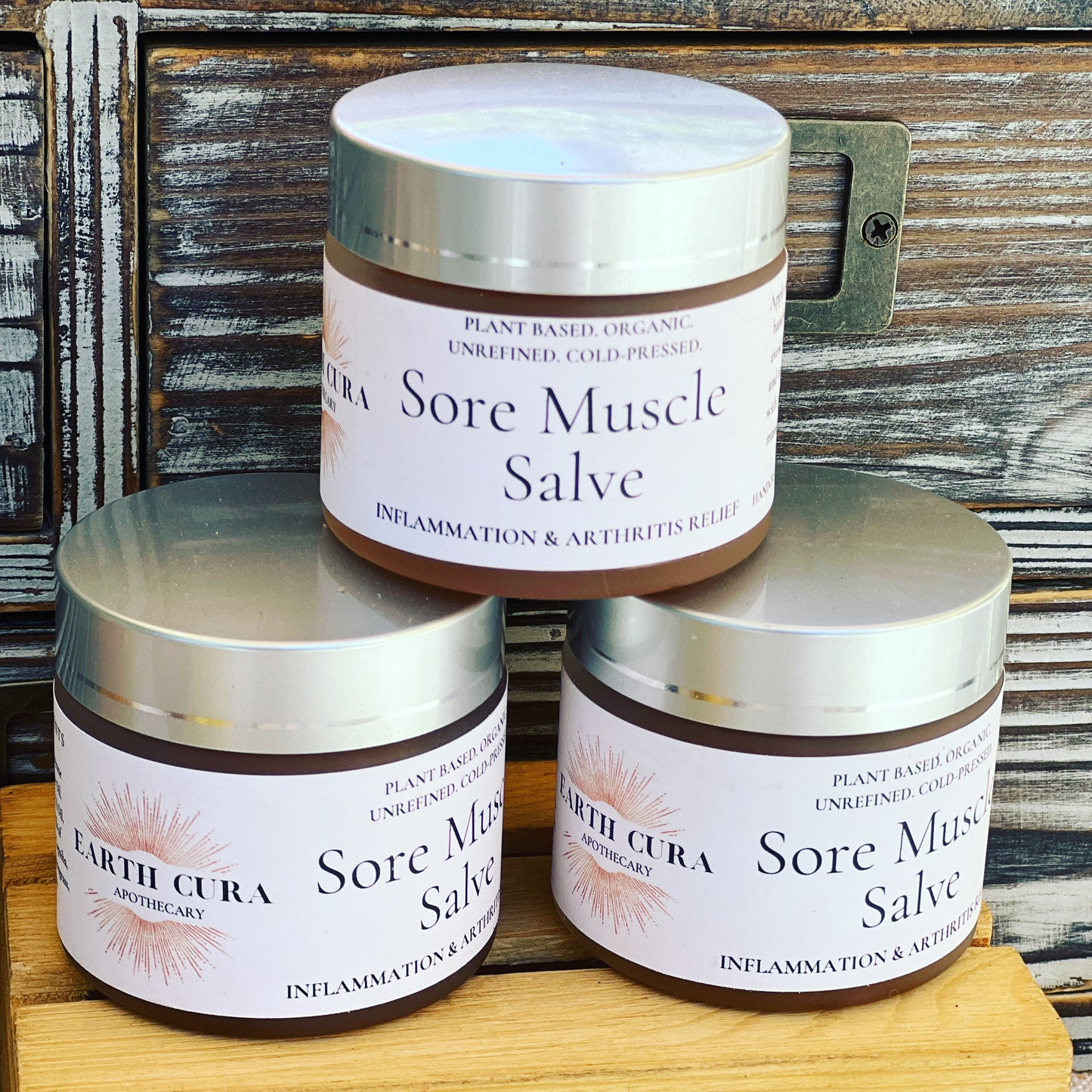 SORE MUSCLE SALVE Arnica & Cayenne Botanical Oils  - Arthritis, Aches, Bruise Relief